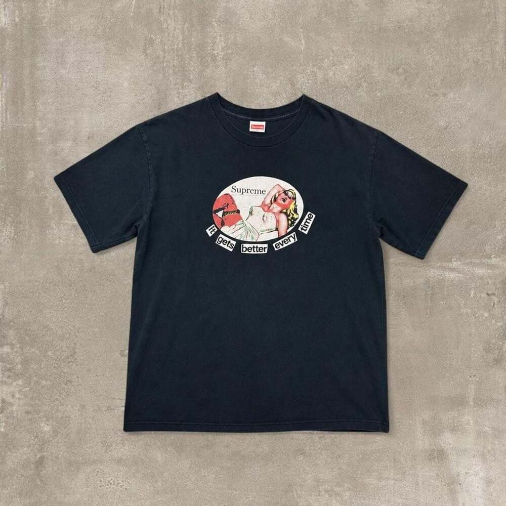Supreme It Gets Better Every Time Graphic Tee Navy